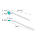 2-Pack Long Handle Narrow Gap Cleaning Brush – Baby Bottle Kitchen Cleaning Brush PLUSH WHITE