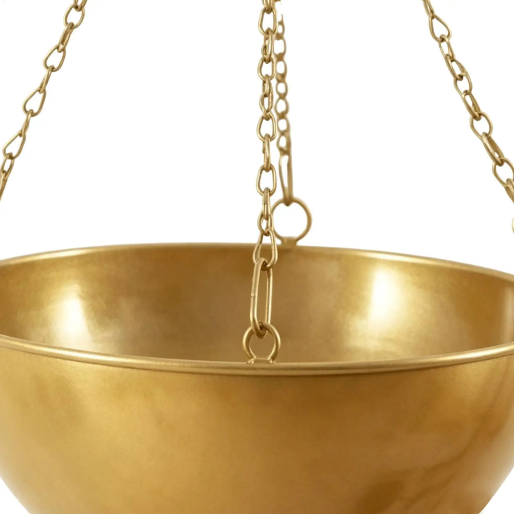 Metal Hanging Plant Basket – Round Wire Pot for Balcony & Garden Hanging Plant Basket PLUSH