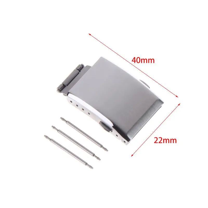 316L Stainless Steel Folding Watch Clasp 16/18/20/22mm Watch Band Clasp PLUSH 22MM