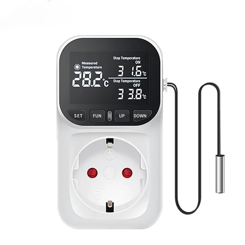 Digital Thermostat Socket Touch Screen Temperature Controller Thermostat Controller PLUSH