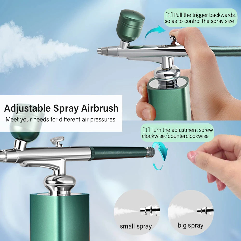 Portable Airbrush Compressor – Nail Art, Cake & Tattoo Airbrush Compressor PLUSH