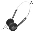 Retro Wired Over-Ear Headphones | 3.5mm Fashion Photo Prop Wired Headphones PLUSH A