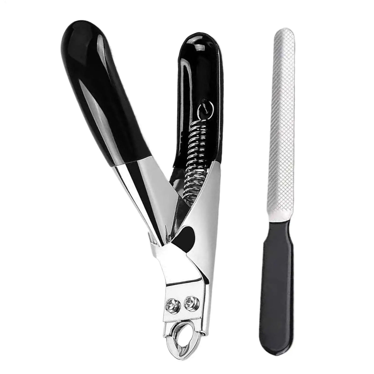 Stainless Steel Pet Nail Clipper for Dogs & Cats – 2-in-1 Pet Nail Clipper PLUSH