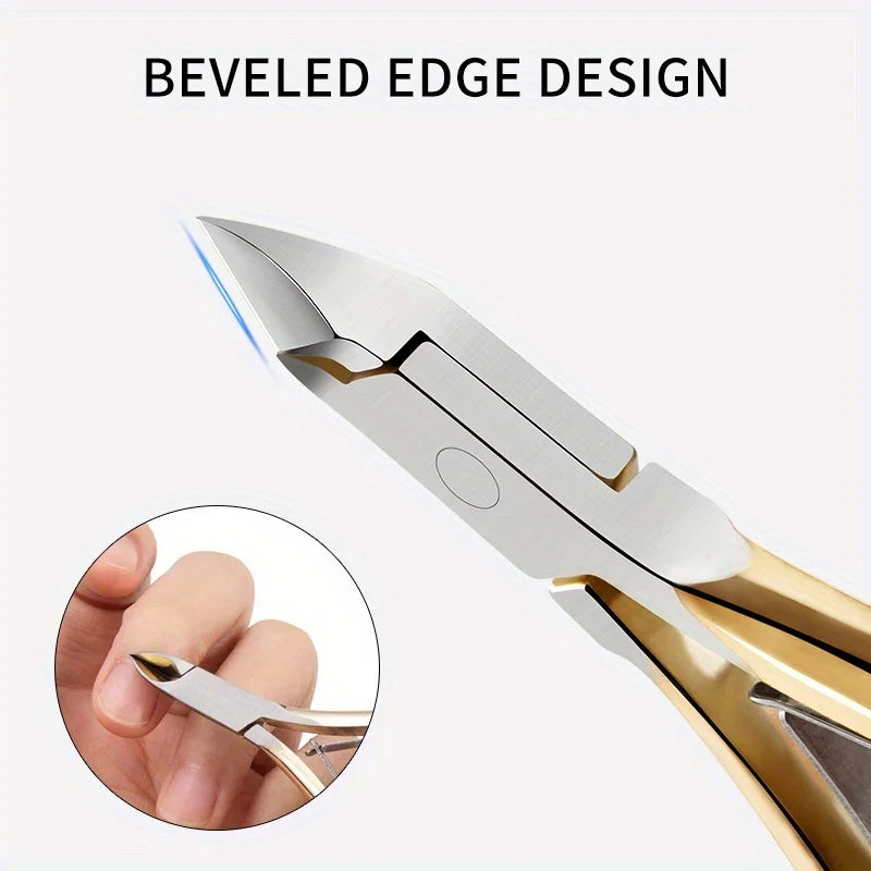 Stainless Steel Cuticle Scissors & Nail Cuticle Pusher Set Nail Cuticle Tool Set PLUSH