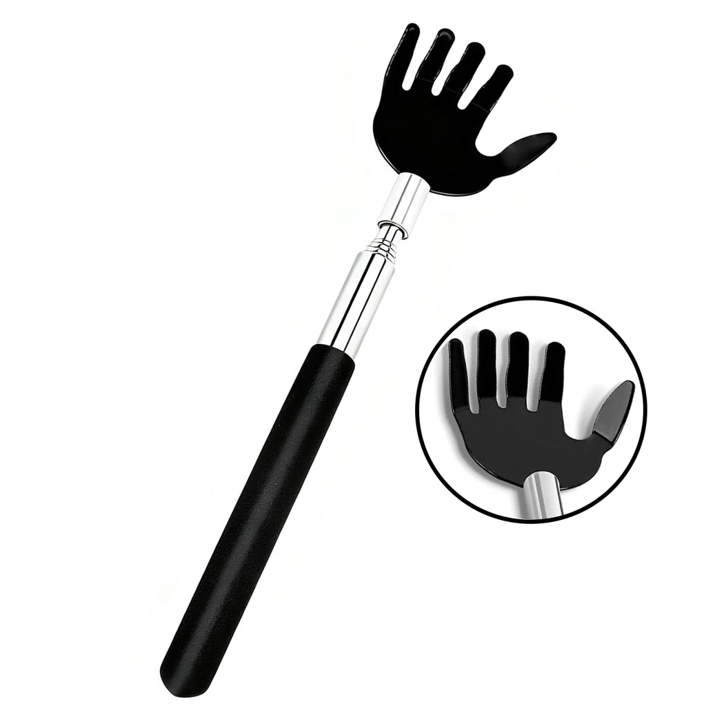 Telescopic Back Scratcher – Extendable Stainless Steel Tool Back Scratcher Tool PLUSH