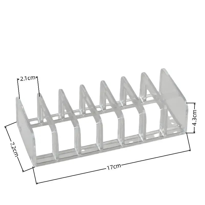 Clear Acrylic CD Rack Holder – Holds Up to 14 CD Cases CD Storage Rack PLUSH 1pcs