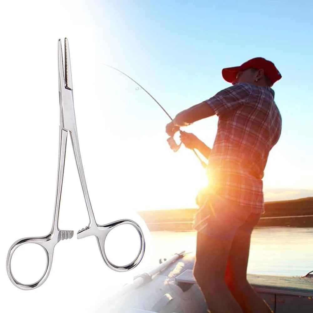 Stainless Steel Fishing Locking Forceps – Straight & Curved Tip Fishing Locking Forceps PLUSH
