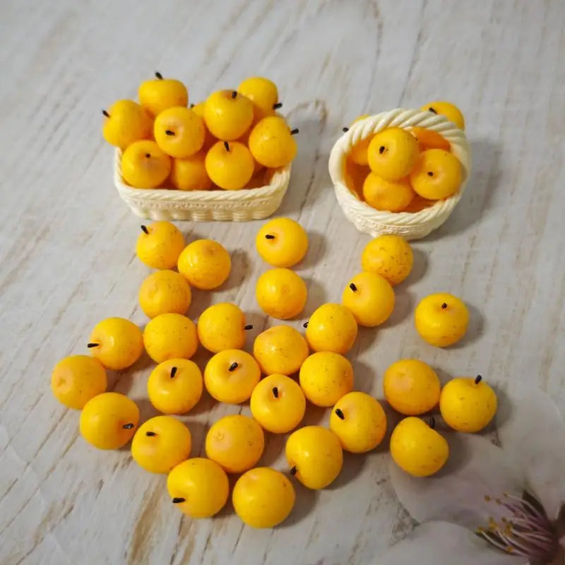 Dollhouse Miniature Apple Set 1:12 Scale – DIY Kitchen Decor Dollhouse Accessories PLUSH
