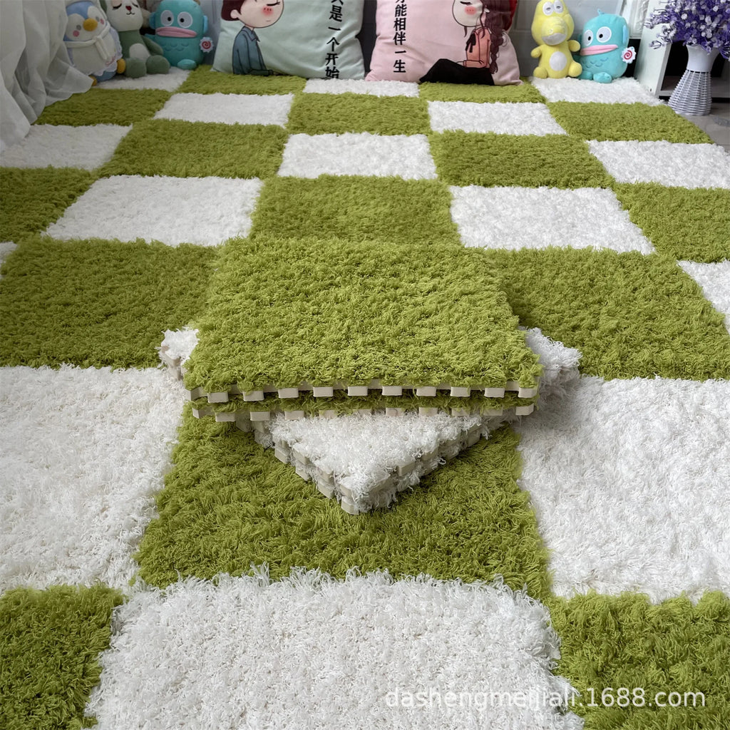 Interlocking Puzzle Mat – Thick Plush Soft Floor Tiles for Home Interlocking Floor Mat PLUSH