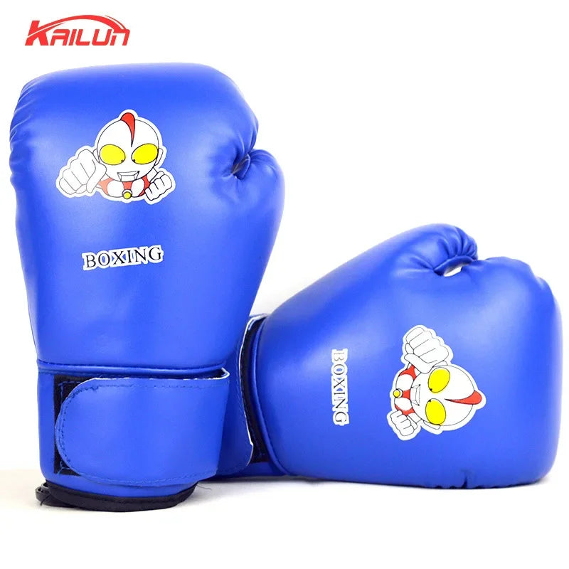 Kids PU Leather Boxing Gloves – Kickboxing Training Gloves Kids Boxing Gloves PLUSH