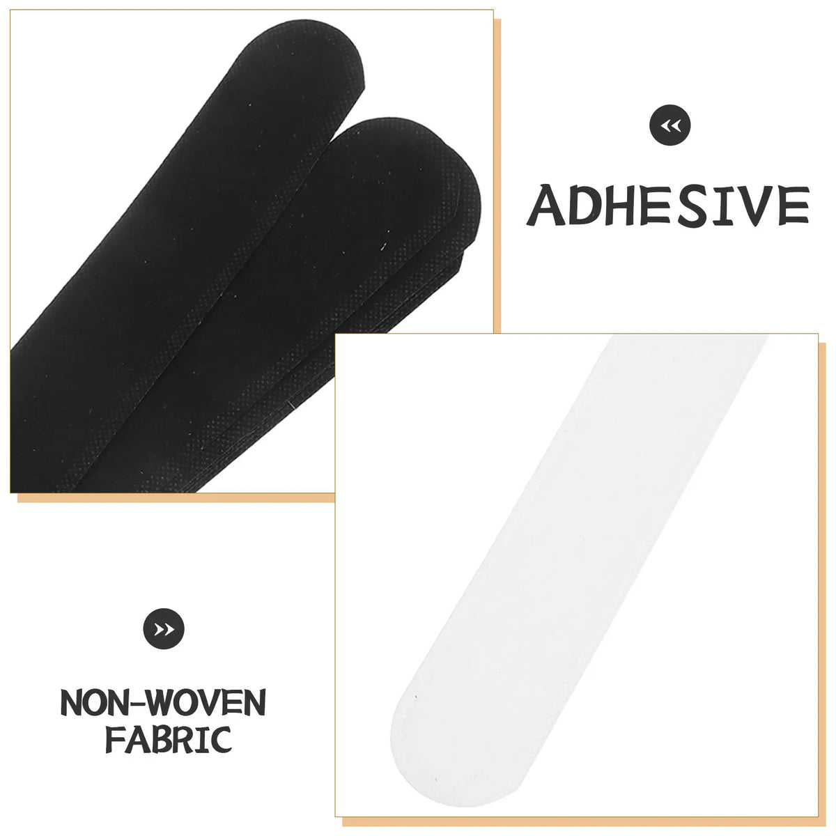 40pcs Disposable Hat Sweat Pads | Non-Woven Cap Liner Sweatband Hat Sweat Pad Liner PLUSH