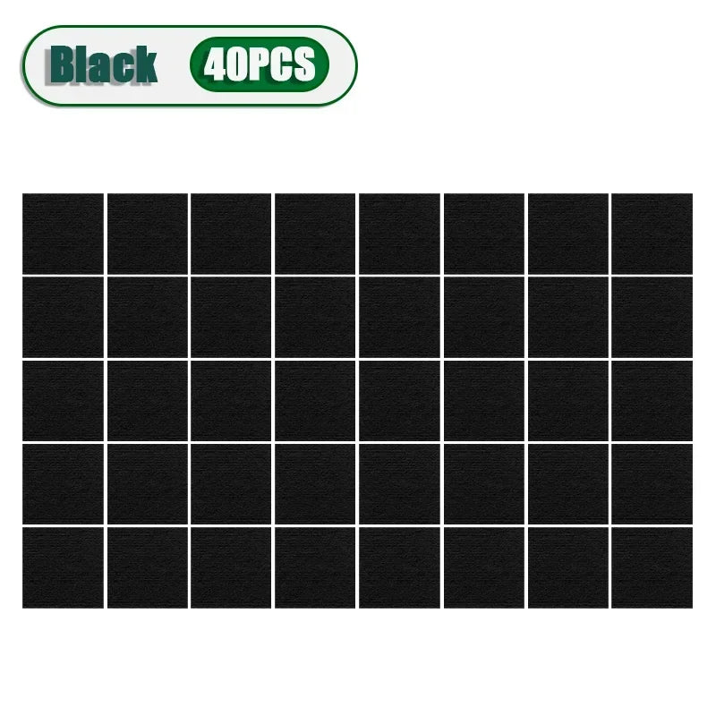 50pcs Peel & Stick Carpet Tiles 30x30cm – DIY Floor Mats Peel & Stick Carpet Tiles PLUSH Khaki-40PCS 30X30CM