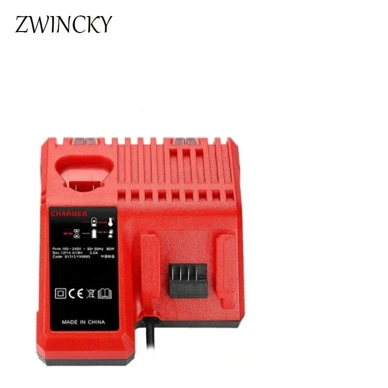 ZWINCKY Milwaukee M12 M14 M18 Li-ion Battery Charger 12V–18V Battery Charger PLUSH