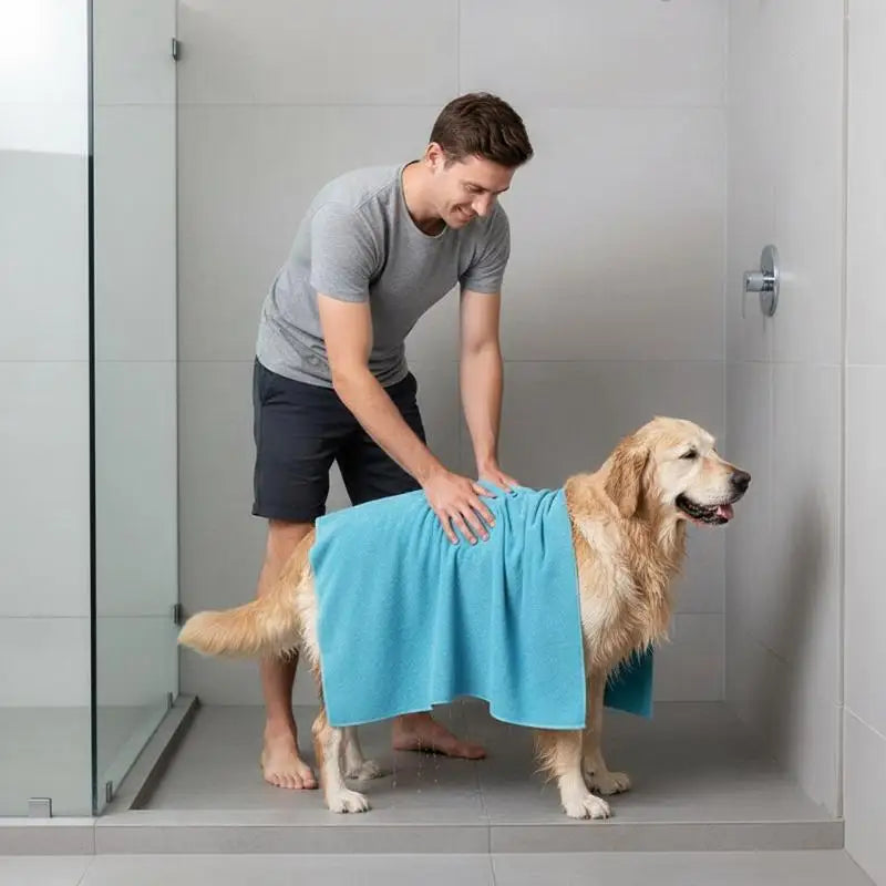 PVA Microfiber Pet Drying Towel – Quick Dry & Super Absorbent Pet Drying Towel PLUSH
