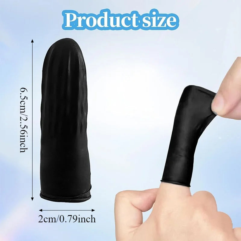 Disposable Latex Finger Cots Non-Slip Covers 50/100/200pcs Latex Finger Cots PLUSH