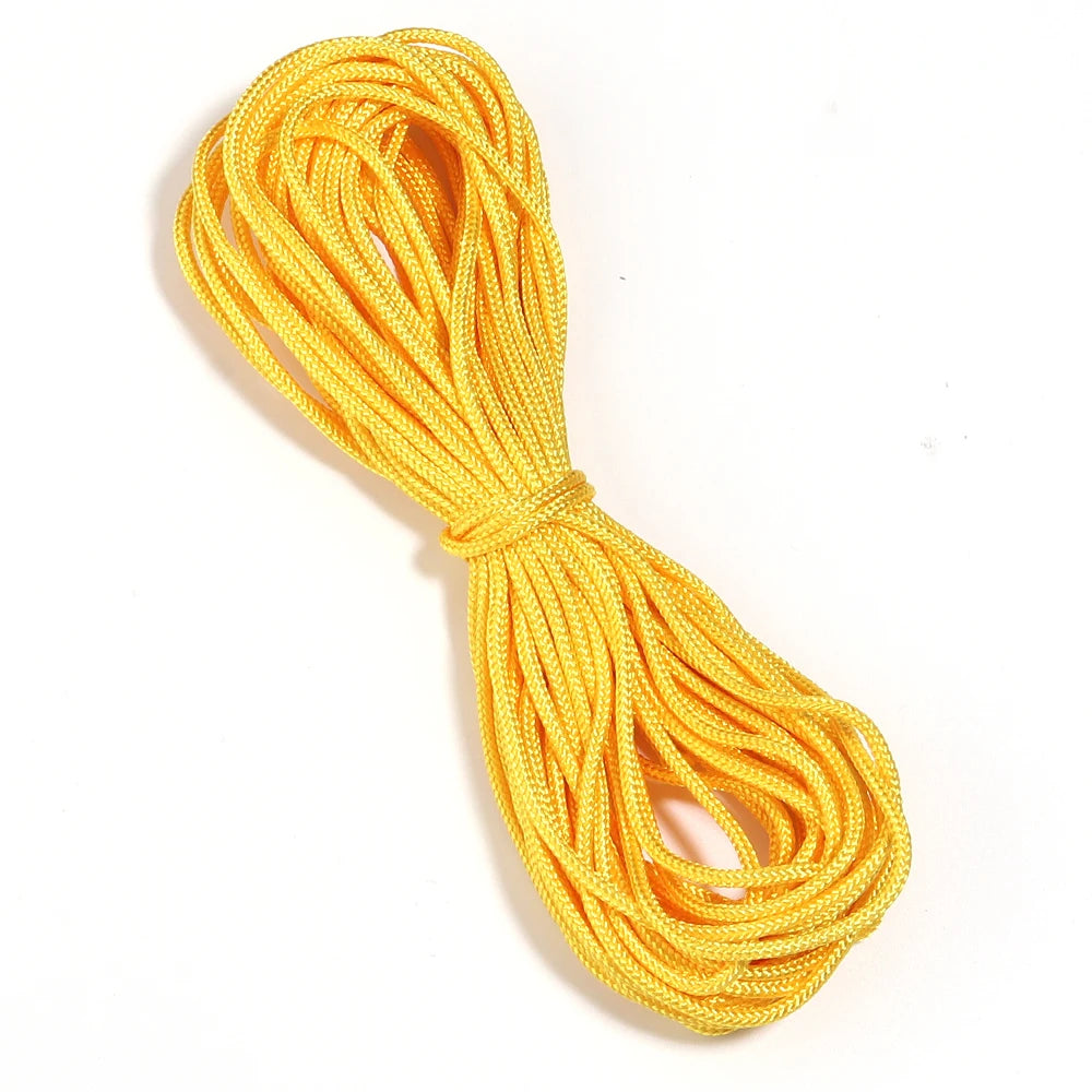 10 Yards 2mm Polyester Braided Rope – DIY Drawstring Cord Braided Craft Cord PLUSH yellow