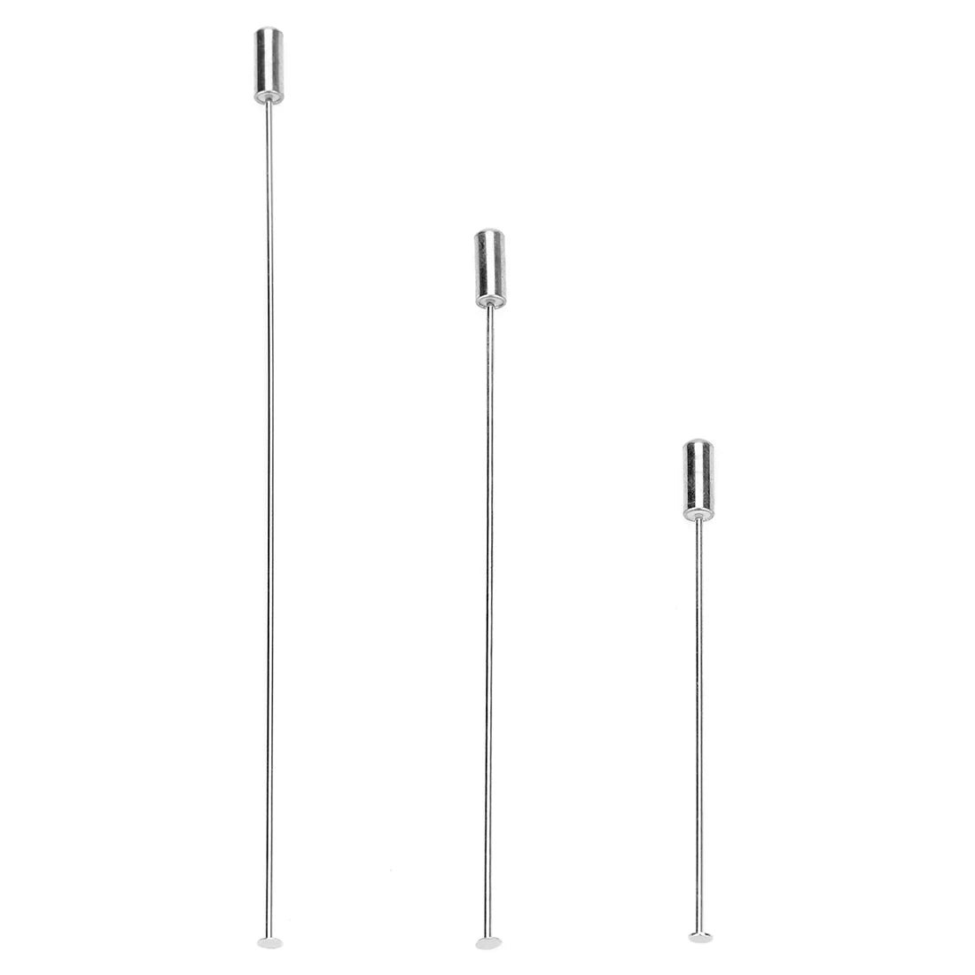 10pcs Rhodium Flat Head Pins 60-120mm – DIY Jewelry Making Jewelry Head Pins PLUSH Rhodium 90mm