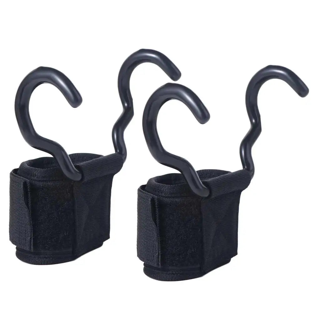 Adjustable Weight Lifting Hook Grip Wrist Support – 1 Pair Lifting Hook Grips PLUSH 1 Pair