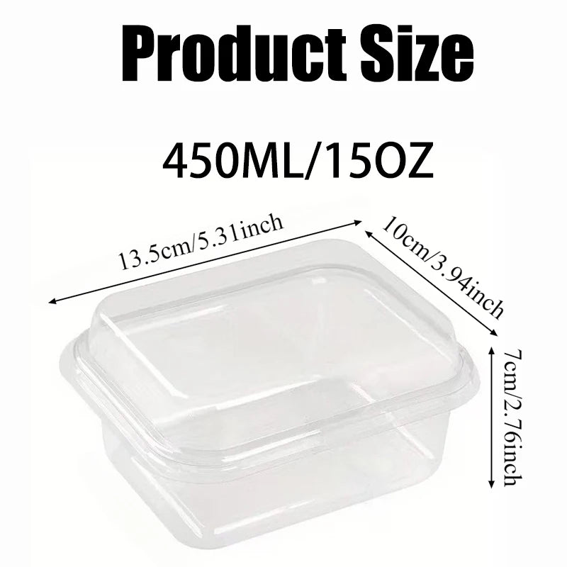 Transparent Disposable Cake Boxes with Lid – 5/15/25pcs Disposable Cake Box PLUSH