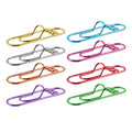 Metal Paper Clips 8pcs – Multicolor Pen & Memo Clip Set Metal Paper Clips PLUSH 8Pcs mixed colors