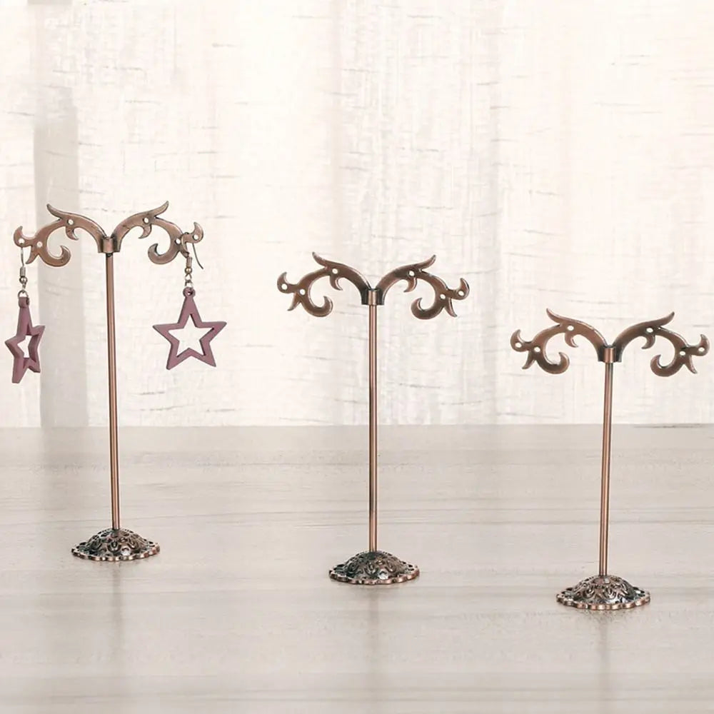 Metal Earring Holder Stand Set of 3 – Jewelry Display Rack Jewelry Display Stand PLUSH