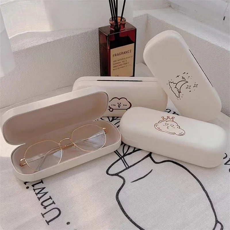 Portable Cute PU Leather Glasses Case – Travel Sunglasses Box Glasses Case PLUSH