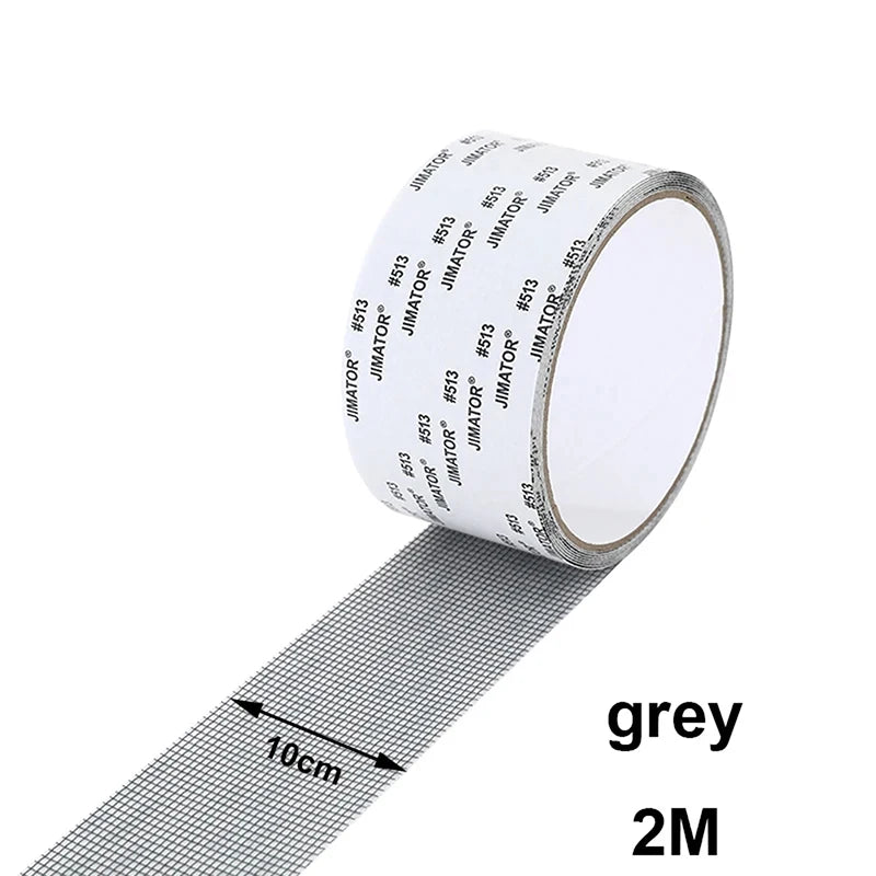 Window Screen Repair Tape Self-Adhesive Mesh Patch 5/10cm Screen Repair Tape PLUSH 10CMx2M Gray