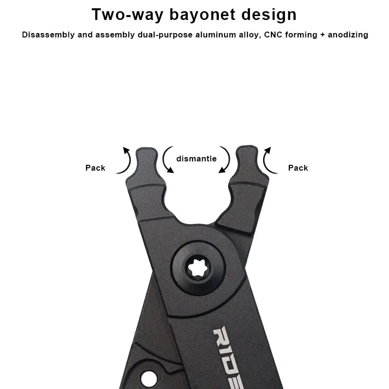 RIDERACE Bicycle Chain Link Pliers – MTB Multi-Tool Bike Repair Tool PLUSH