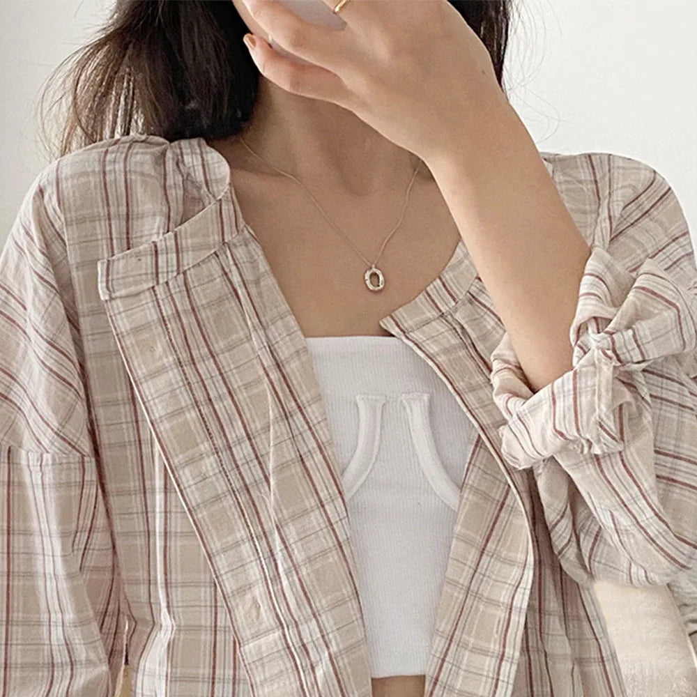 Women's Minimalist Clavicle Choker Necklace – Gold & Silver Pendant Choker Necklace PLUSH