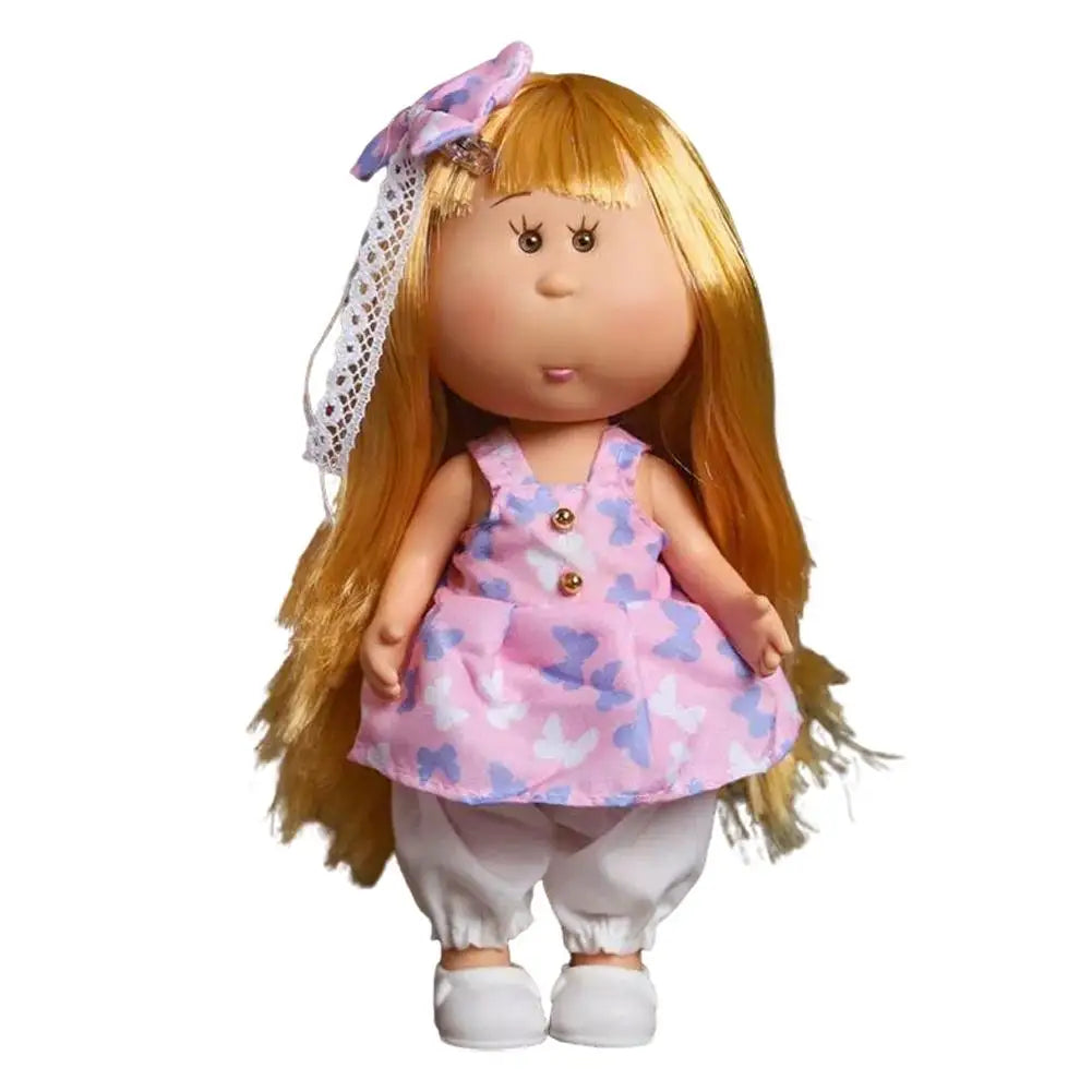 24cm Spanish Vinyl Doll Baby Clothes Set with Shoes & Accessories Doll Clothing Set PLUSH L