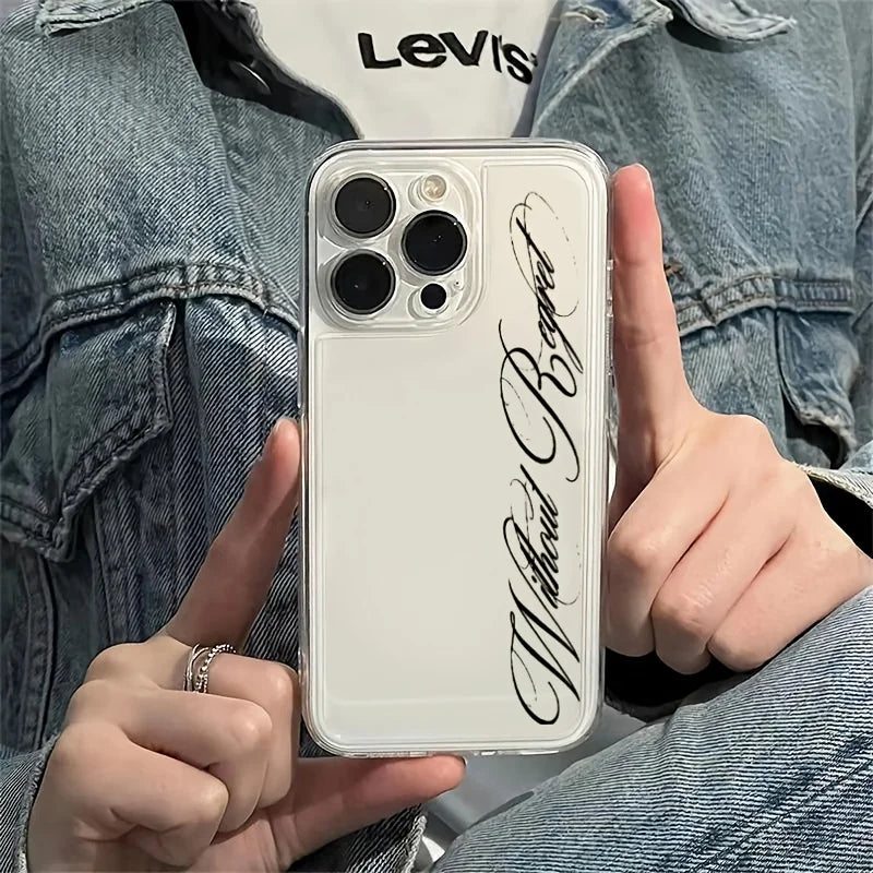 Artistic Letters Shockproof Case – Samsung Galaxy S22–S26 Phone Case PLUSH
