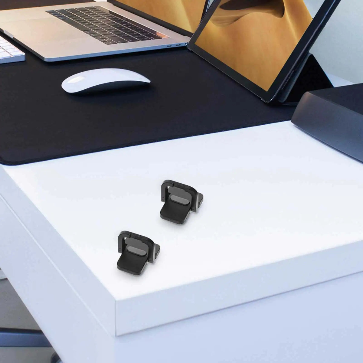 Foxnovo 2Pcs Mini Laptop Stand – Portable Ergonomic Keyboard Riser Laptop Stand PLUSH