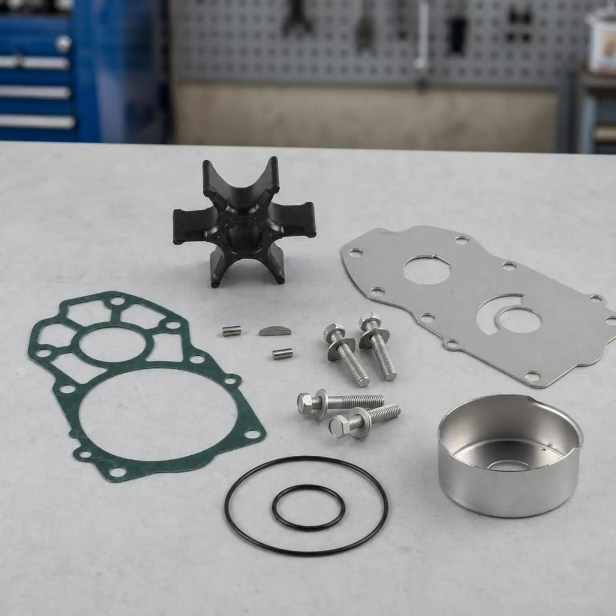 Outboard Motor Water Pump Impeller Repair Kit | 6CB-W0078-00-00 Marine Engine Repair Kit PLUSH