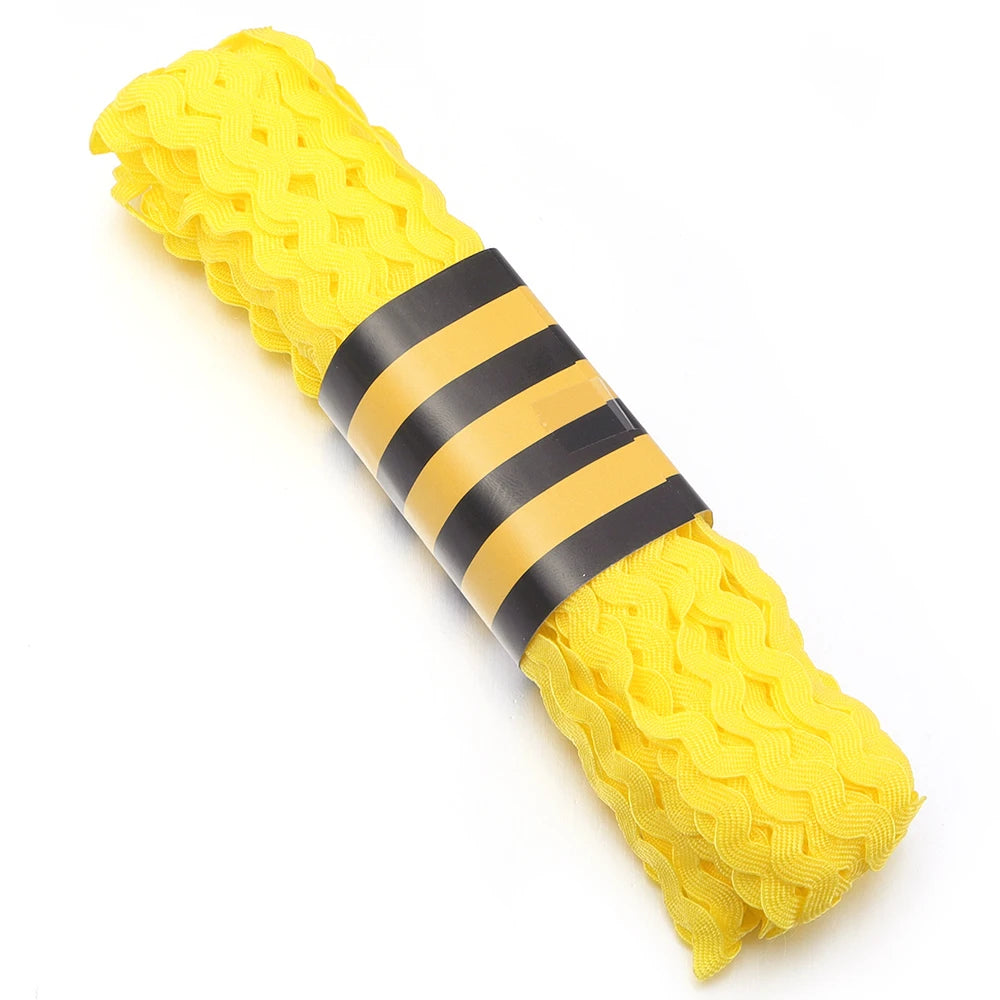 15 Yards 5cm Ric Rac Zig Zag Trim Ribbon – DIY Craft Sewing Ric Rac Trim Ribbon PLUSH Yellow 5mm 15yards