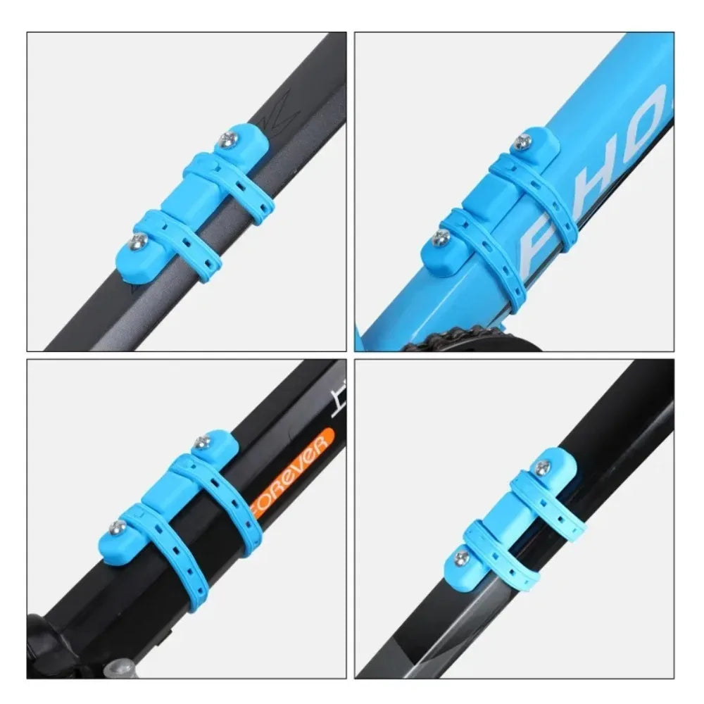 Silicone Bike Water Bottle Cage Strap Mount Adapter Bottle Cage Adapter PLUSH