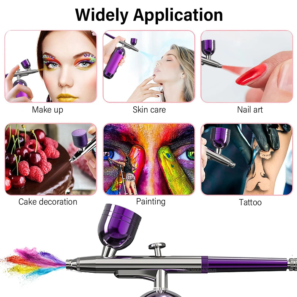 Wireless Airbrush Kit with Compressor – Portable Spray Gun Wireless Airbrush Kit PLUSH