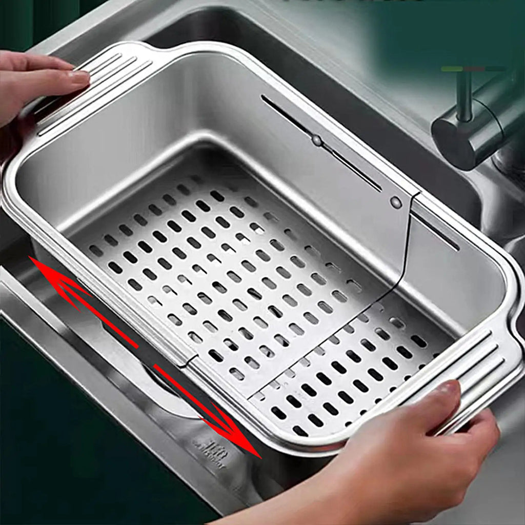 Adjustable Stainless Steel Sink Drying Rack & Dish Drainer Sink Drying Rack PLUSH