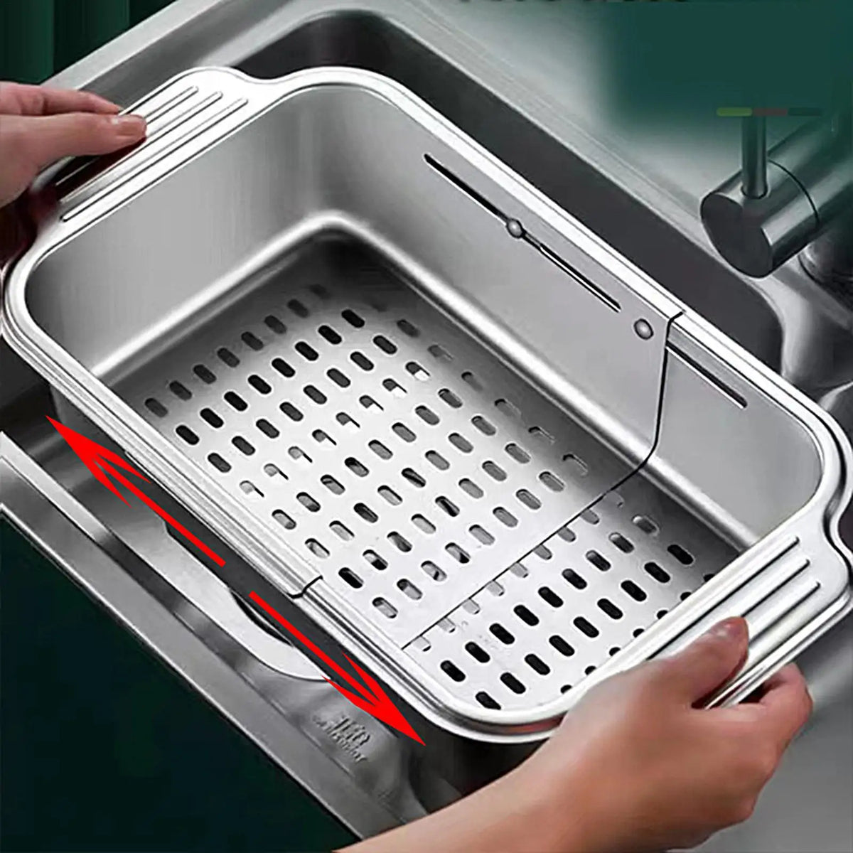 Adjustable Stainless Steel Sink Drying Rack & Dish Drainer Sink Drying Rack PLUSH