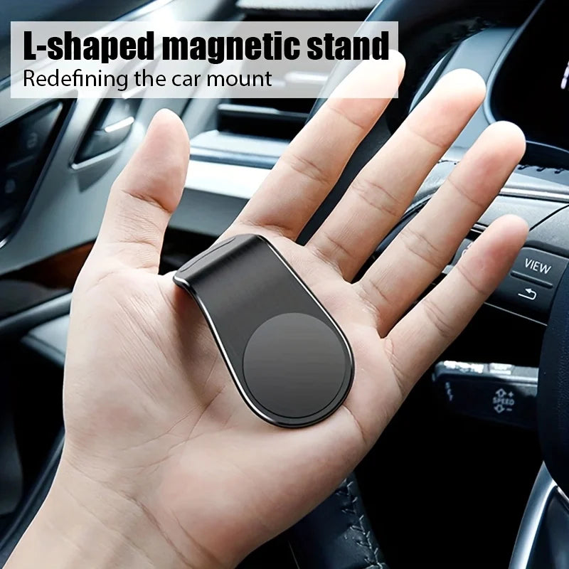 L-Shaped Magnetic Car Phone Holder – Air Vent Mount Car Phone Mount PLUSH