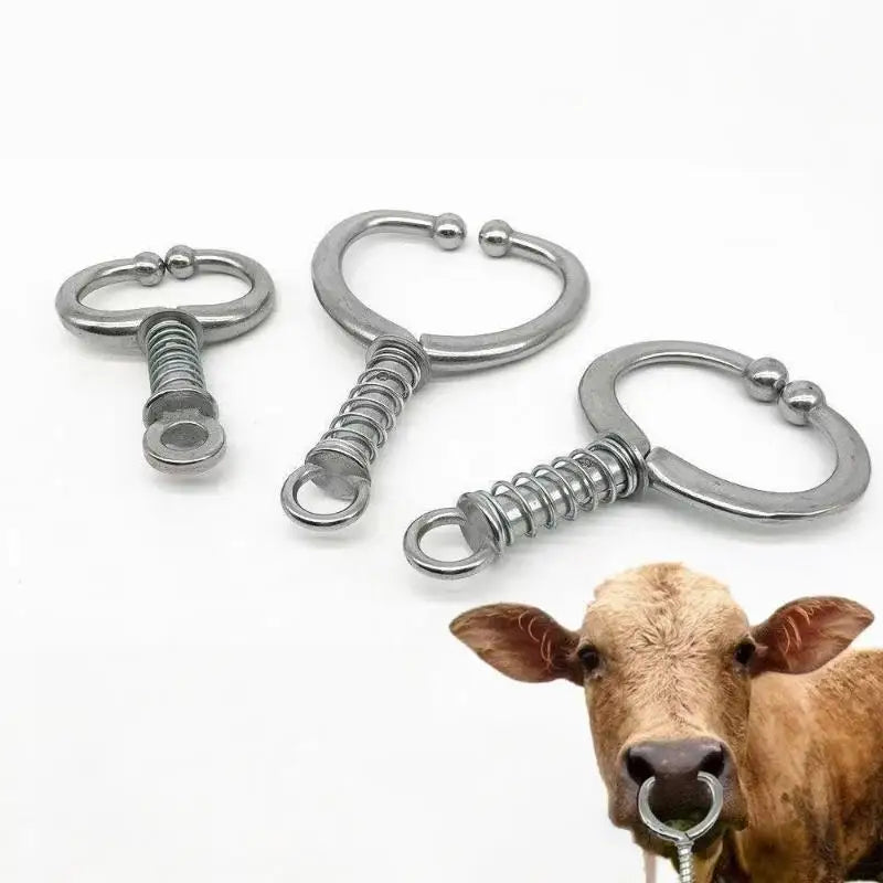 Stainless Steel Spring Cattle Nose Pliers – Cow Traction Tool Cattle Handling Tool PLUSH