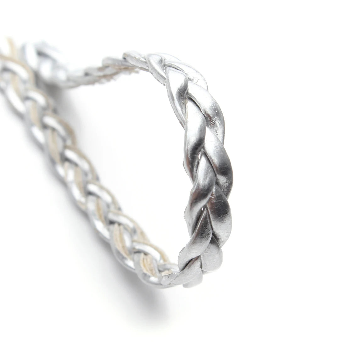 10 Yards 5mm PU Leather Braided Woven Cord – DIY Jewelry Jewelry Making Cord PLUSH Silver
