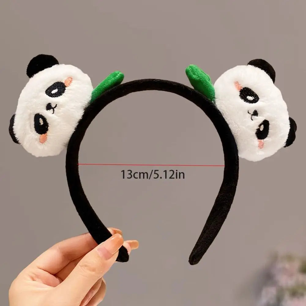 Cute Panda Plush Headband – Zoo Cartoon Hair Hoop Plush Hair Headband PLUSH