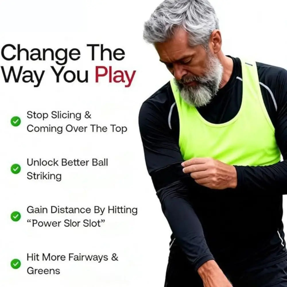 Adjustable Golf Swing Training Arm Band – Posture Corrector Golf Training Aid PLUSH