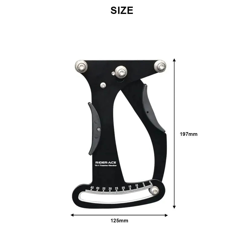 RIDERACE CNC Bicycle Spoke Tension Meter – Wheel Builder Tool Spoke Tension Meter PLUSH