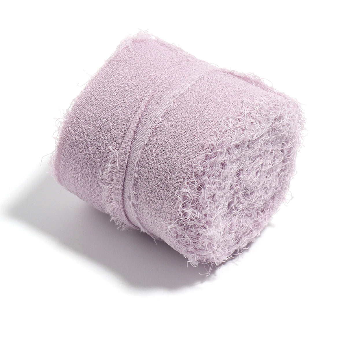 5m Frayed Edge Chiffon Satin Ribbon 4cm – Wedding & Gift DIY Craft Ribbon PLUSH Light Purple 4cm 5meters