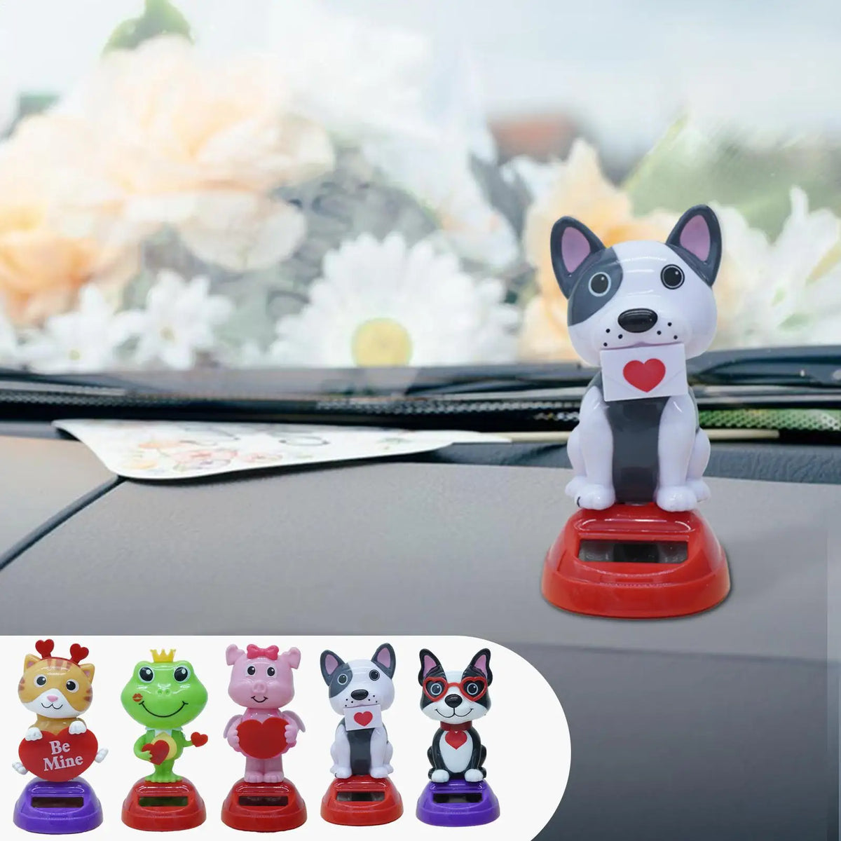 Solar Dancing Animal Bobble Head Car Dashboard Ornament Solar Bobble Head Toy PLUSH