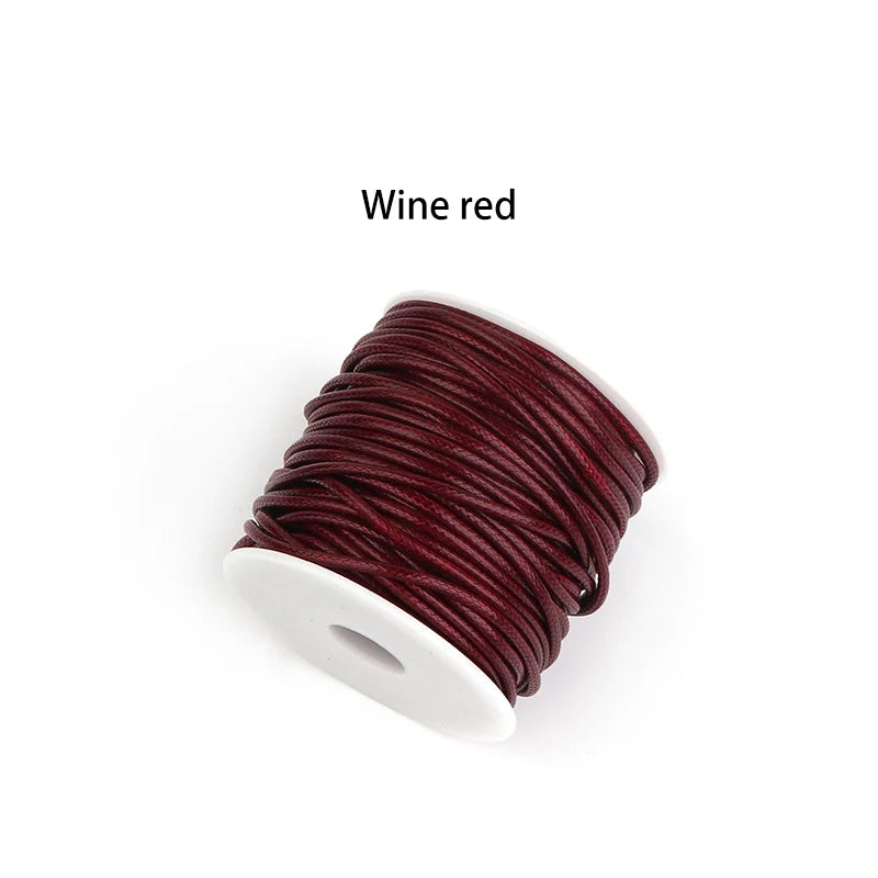 10 Yards 0.5mm Korea Waxed Thread – Leather & Bookbinding Waxed Craft Thread PLUSH wine red 0.5mm