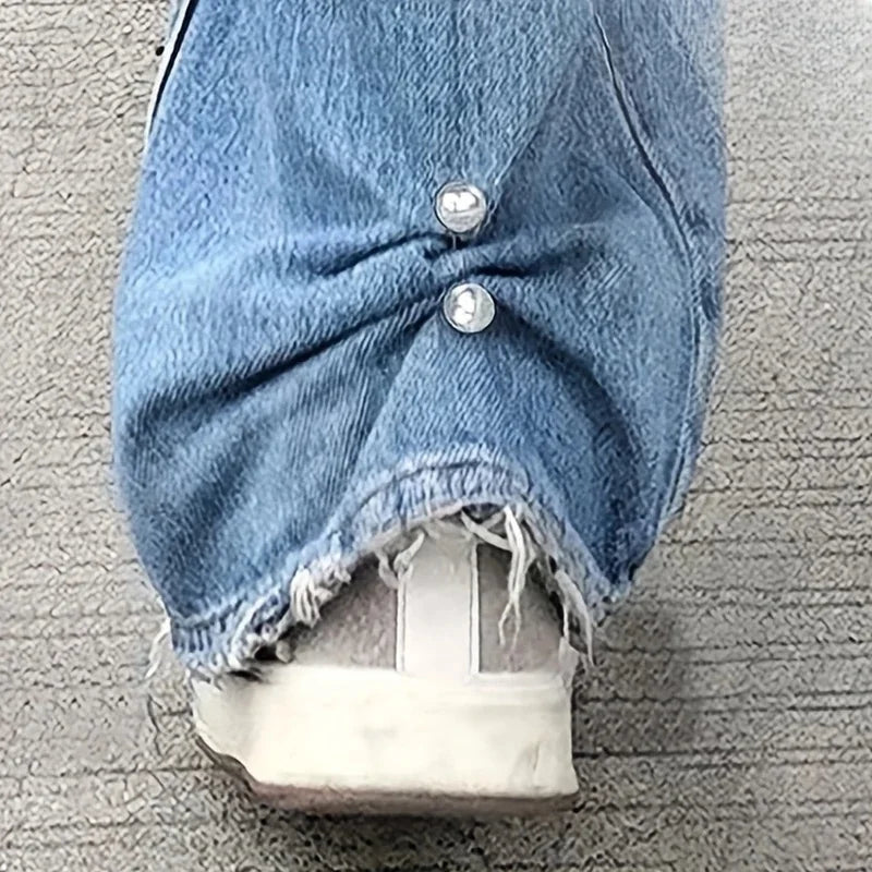 2pcs Pearl Jeans Ankle Clip & Pants Length Adjuster Buckle Clothing Clip Adjuster PLUSH