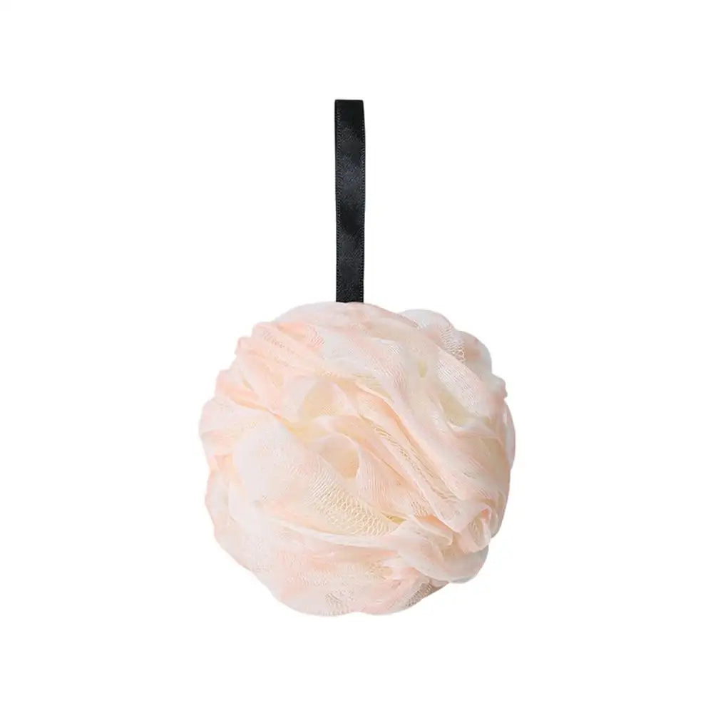 Loofah Mesh Bath Sponge Body Scrubber | Rich Lather Shower Ball Bath Loofah Sponge PLUSH Light Pinks 1PC