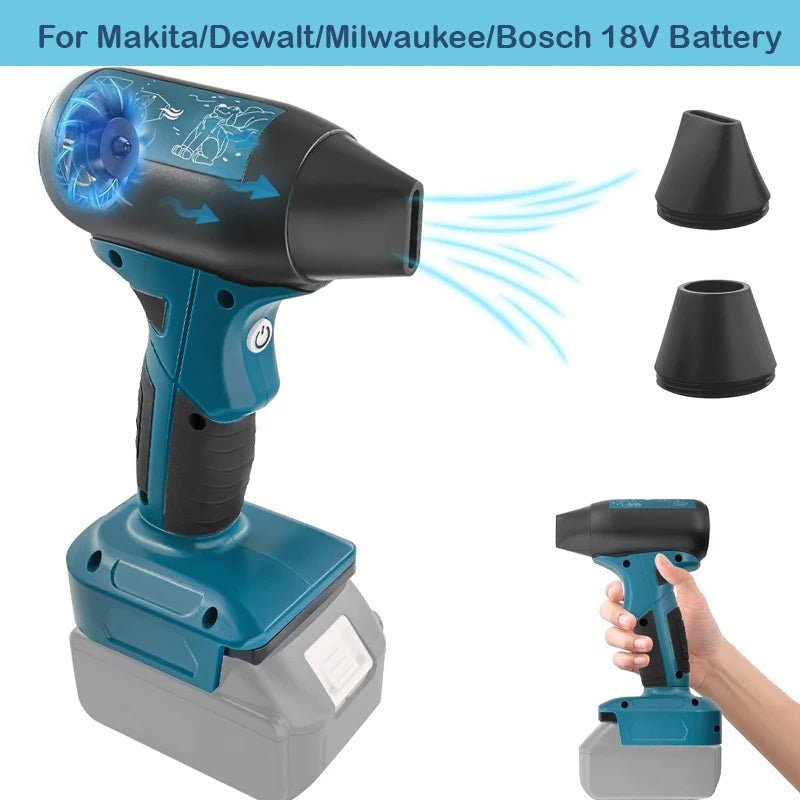 ZWINCKY 130000RPM Cordless Turbo Jet Blower | Makita DeWalt Bosch Cordless Blower Fan PLUSH